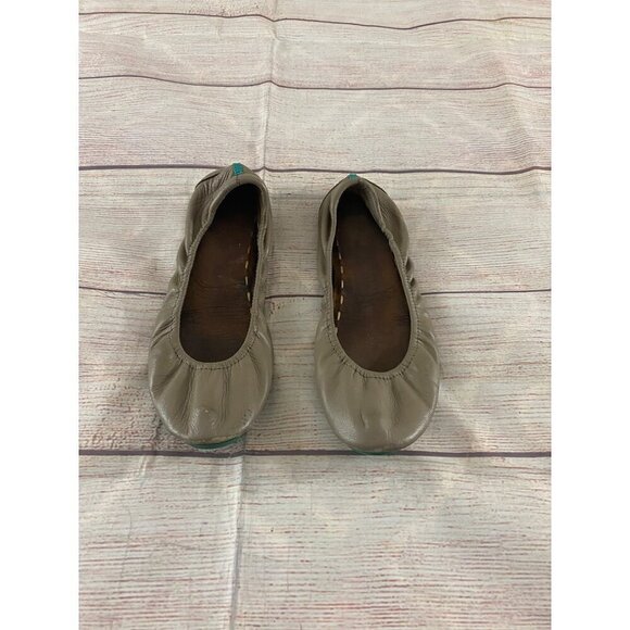 Teiks Women's Taupe Casual Classic Ballet Flats - 7 - Picture 2 of 9